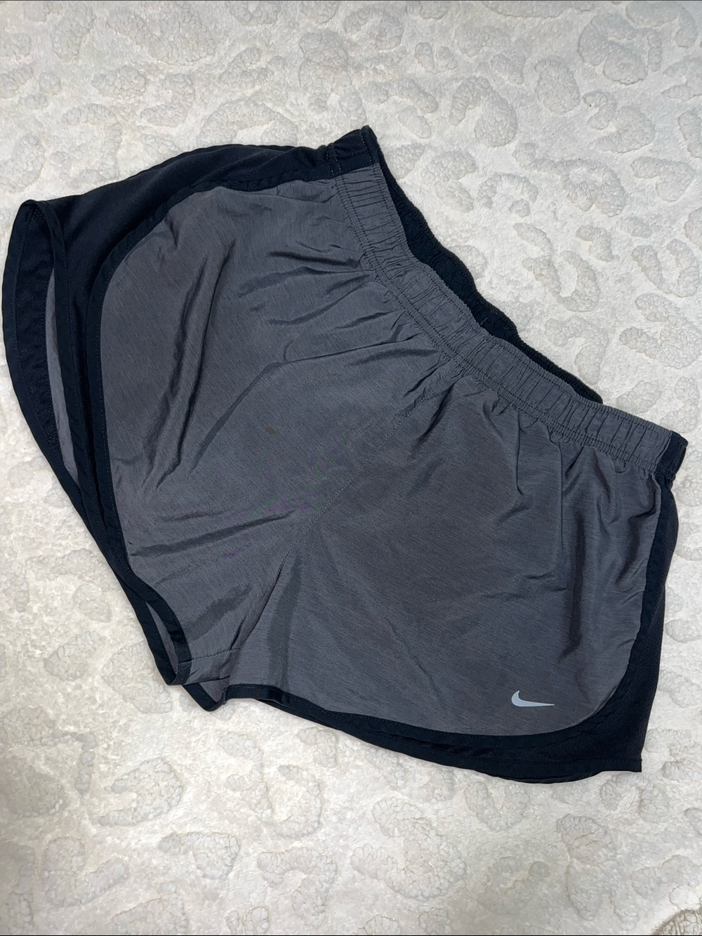 Nike Women’s Gray and Black Athletic Running Shorts